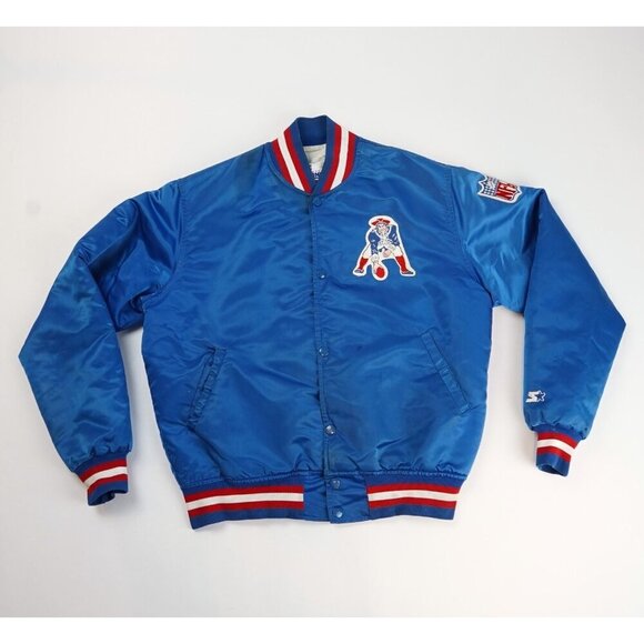 STARTER Other - New England Patriots Satin Starter Bomber Jacket - Mens Medium - Vintage 80s/90s